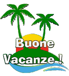 Nachrichten Italienisch Buone Vacanze Transparenter Hintergrund 01 