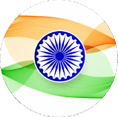 Bandiere Asia India Tondo 