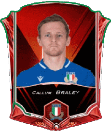 Sport Rugby - Spieler Italien Callum Braley 