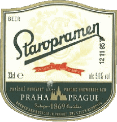 Bebidas Cervezas Republica checa Staropramen 