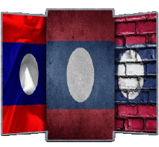 Banderas Asia Laos Forma 02 