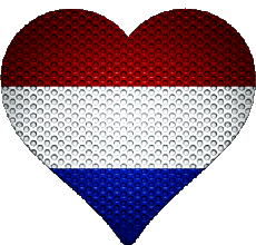 Flags Europe Netherlands Heart 