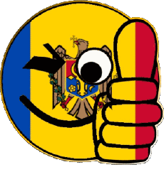 Flags Europe Moldova Smiley - OK 