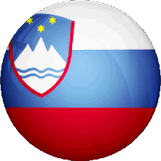Drapeaux Europe Slovénie Rond 