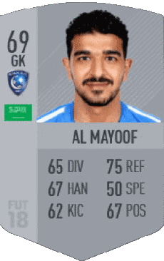 Multimedia Videospiele F I F A - Karten Spieler Saudi-Arabien Abdullah Al Mayoof 