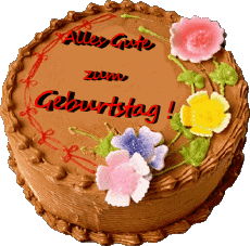 Messages German Alles Gute zum Geburtstag Kuchen 005 