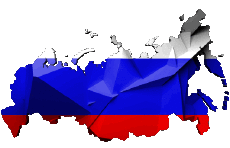 Drapeaux Europe Russie Carte 