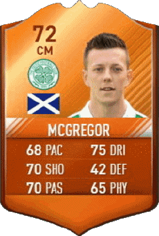 Multimedia Vídeo Juegos F I F A - Jugadores  cartas Escocia Callum McGregor 