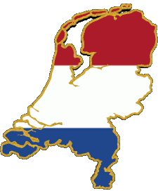 Flags Europe Netherlands Map 