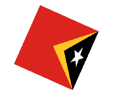 Fahnen Asien Osttimor Kugel - Würfel 