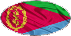Flags Africa Eritrea Oval 01 
