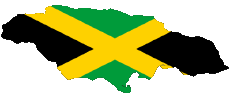 Drapeaux Amériques Jamaïque Carte 