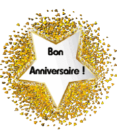 Messagi Francese Bon Anniversaire Ballons - Confetis 011 