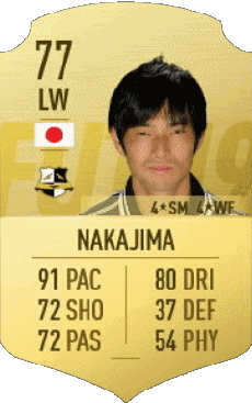Multimedia Vídeo Juegos F I F A - Jugadores  cartas Japón Shoya Nakajima 