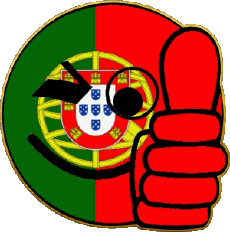 Bandiere Europa Portogallo Faccina - OK 