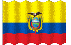 Bandiere America Ecuador Sventola 