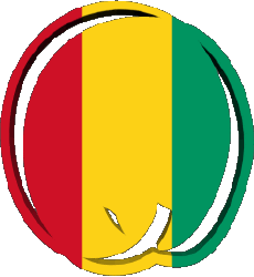 Fahnen Afrika Guinea Form 02 