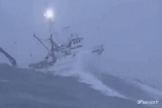 Humour - Fun Transports Bateaux Grosses Vagues 