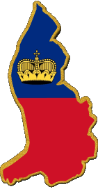 Banderas Europa Liechtenstein Mapa 