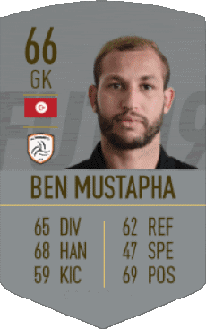 Multimedia Vídeo Juegos F I F A - Jugadores  cartas Túnez Farouk Ben Mustapha 