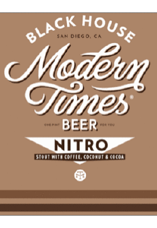 Black House nitro-Getränke Bier USA Modern Times Black House nitro