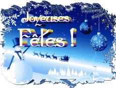 Mensajes Francés Joyeuses Fêtes (Noël) Serie 22 
