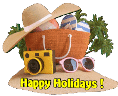 Messages English Happy Holidays Transparent Background 31 