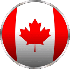 Bandiere America Canada Tondo 
