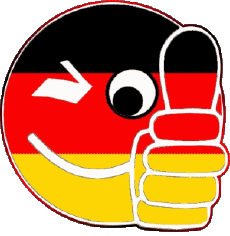 Drapeaux Europe Allemagne Smiley - OK 