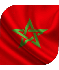 Bandiere Africa Marocco Quadrato 