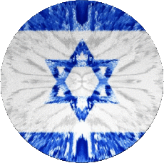 Bandiere Asia Israele Tondo 