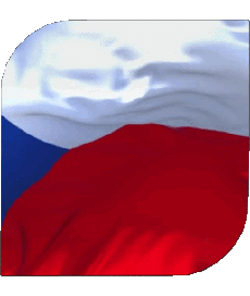 Drapeaux Europe Tchéquie Carré 