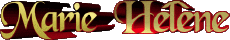 Nome FEMMINILE - Francia M Composto Marie Hélène 