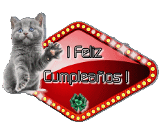 Mensajes Español Feliz Cumpleaños Animales 004 