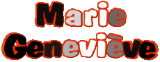 First Names FEMININE - France M Composed Marie Geneviève 