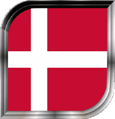 Drapeaux Europe Danemark Carré 