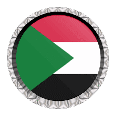 Fahnen Afrika Sudan Rund - Ringe 
