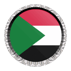 Flags Africa Sudan Round - Rings 