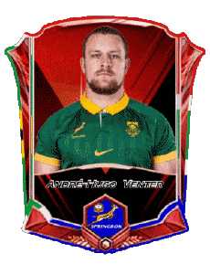 Sportivo Rugby - Giocatori Sud Africa Squadra 2025 André-Hugo Venter 