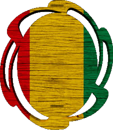 Drapeaux Afrique Guinée Forme 01 