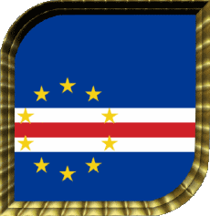 Bandiere Africa Capo Verde Quadrato 
