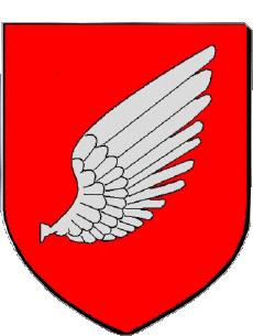 Blasone-Bandiere Francia Dipartimenti - Città 30 ALES Blasone