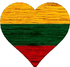 Banderas Europa Lituania Corazón 