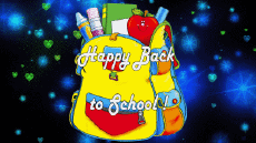 Messages English Happy Back to School Animated Background 008 