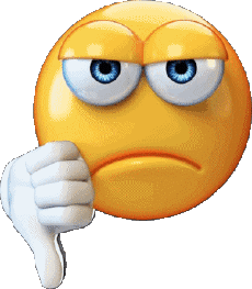 Messages Emoticons Bad - Thumbs down 