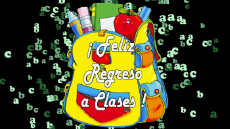 Messagi Spagnolo Feliz Regreso a Clases Sfondo animato 003 