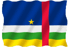 Flags Africa Centrafrique Waving 