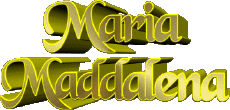 Prénoms FEMININ - Italie M Composé Maria Maddalena 