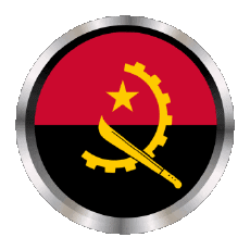 Drapeaux Afrique Angola Rond - Anneaux 