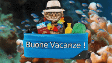 Messagi Italiano Buone Vacanze Sfondo animato 006 